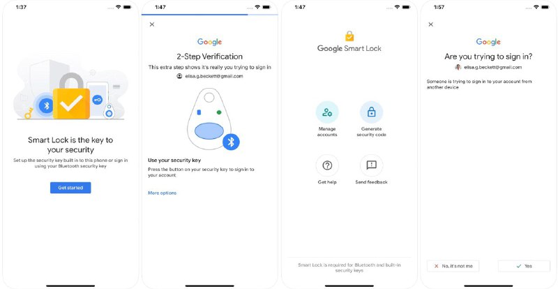 iOS 现在可以作为登录Google的安全秘钥了#Google #安全👉🏿 Google更新iOS版的Smart Lock 应用，让 iPhone 用户使用 Secure Enclave（即 Touch ID 和 Face ID）作两步骤认证来登录 Google 帐户👉🏿 用户只要有 iPhone 或 iPad 在手，加上登入密码，便可以进行二步骤认证，在桌机上登录 Google 帐户👉🏿 同时 Smart Lock 应用会与旁边已登记设备(比如Titan Security Key)以蓝牙沟通，确保登录 Google 服务时是使用者本人👉🏿 
