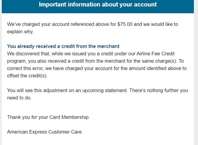 Amex 收回部分持卡人已经获得的航空报销#Amex👉🏿 这一波 claw back主要针对有人买小额机票然后退票来完成报销的行为👉🏿 原文