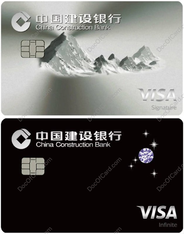 建行 VISA 单标白金/钻石卡免年费#建行 • 龙卡尊享白金信用卡VISA单标版 • 龙卡钻石信用卡VISA单标版 1, 免年费、境外全币种、免货币兑换费 2, 有效消费双倍综合积分 3, 享受 VISA 等级权益 4, 仅限线下申请，智能柜台申请搜“尊享”，或大堂经理员工 App 面对面办卡搜单标，钻石和大山白分别生成二维码扫码填表🔗相关