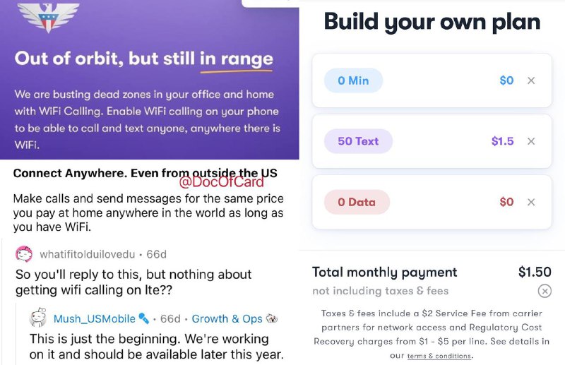 USMobile eSIM (黑卡)、漫游WiFi Calling#USMobile⚠️本文已过期，更新内容