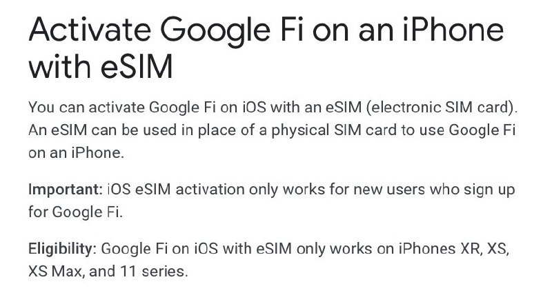 Google Fi officially supports iPhone eSIM#GoogleFi #iOS #eSIM👉🏿 iOS eSIM activation only works for new users who sign up for Google Fi.👉🏿 