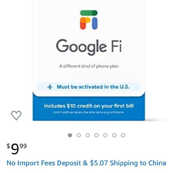 Amazon Google Fi Sim直邮中国#GoogleFi #Amazon👉🏿 Google Fi SIM Card Kit 👉🏿 👀所有漫游卡合集