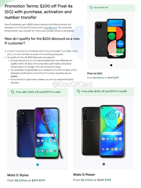 Google Fi Store 购机优惠#GoogleFi🆕12/2更新