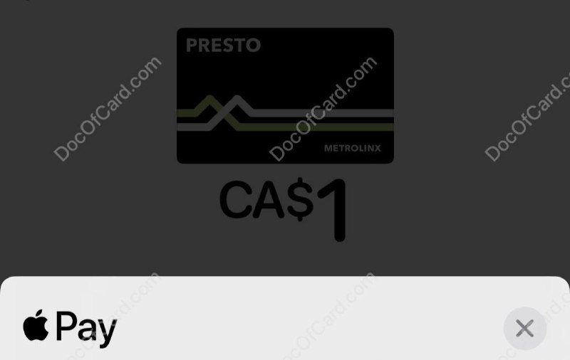多伦多交通卡 Presto 上线 Apple Pay#加拿大 #ApplePay✔️ ✅ AppStore • 官网 • 不支持大陆卡 • 最低充值金额 CA$1 • 通过 app 开卡，最低充值金额 CA$0.05 • PRESTO in Apple Wallet is NOT accepted on OC Transpo • 更多