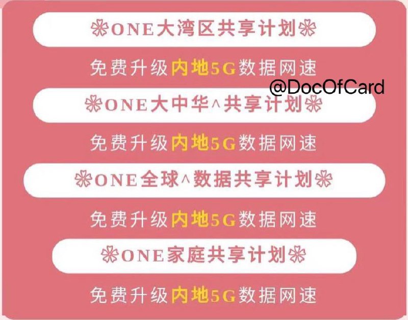 CuniqHK上台计划免费升级内地5G网速#CuniqHK👉🏿 CuniqHK公众号[推送]ONE上台计划内地流量免费升级为5G网速（需手机支持） • [客服]指定月费计划嘅一卡二号用户可以系大陆有5G信号覆盖区域用5G网络，手机需要系3.4-3.5GHz， 3.5-3.6GHz（n78）5G手机(iPhone除外)，香港暂无5G plan • [客服]由于大陆暂时未允许境外电信运营商开通漫游VoLTE，所以CuniqHK在内地暂时不能用iPhone 12手机漫游使用5G网络👀相关