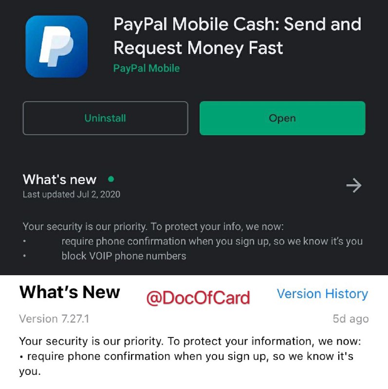 #PayPal #GoogleVoice7/10更新