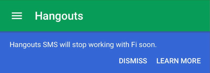 Hangouts将停止支持Fi电话短信语音信箱#Hangouts #GoogleFi #消息🆕Hangouts no longer works for SMS/MMS text messages, voice calls, or voicemail with Google Fi.✅自2021年1月19日🆕更新