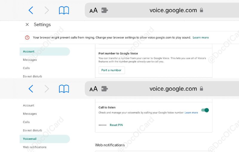 新版Google Voice买断号码和设置PIN#GoogleVoice⓵永久化买断号码