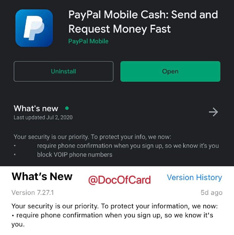 #PayPal #GoogleVoice7/10更新