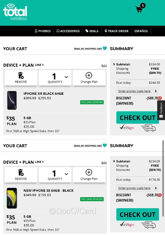 iPhone XR $204/ iPhone SE 2 $134 (有锁)#iPhone #totalwireless #deal🆕11/19更新