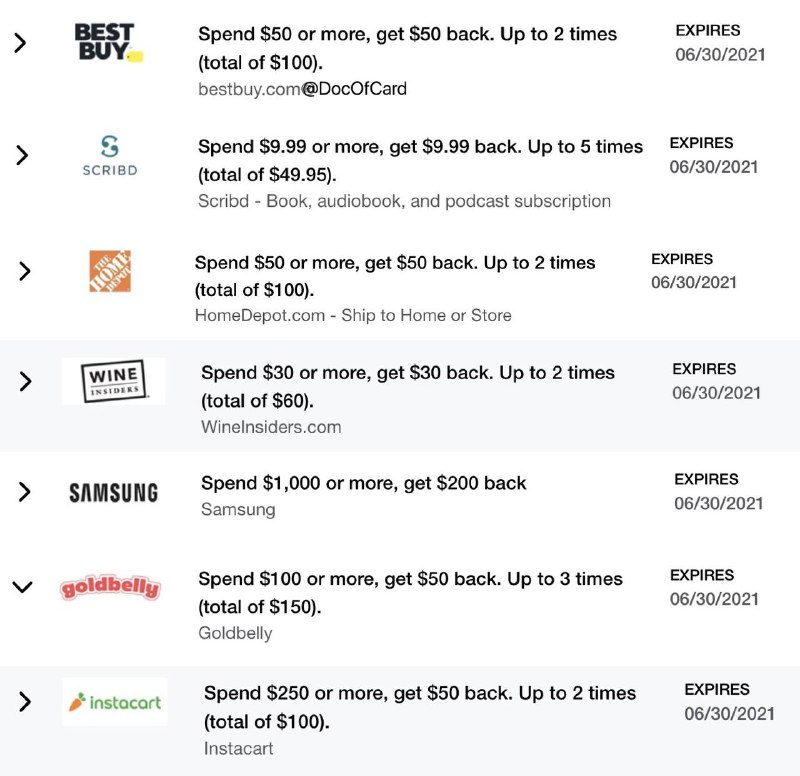 AmEx Platinum新增多种实用offer#AmEx #金属卡👉🏿 群友[DP]AmEx offer为platinum持卡用户推出多种实用购物offer，如