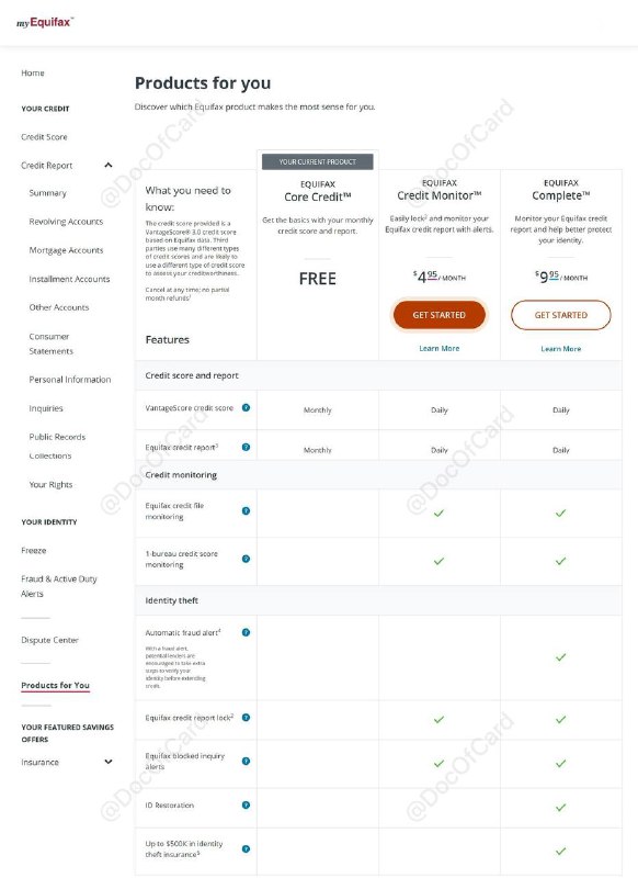 Equifax US免费美国信用分和报告在线查询#Equifax #信用分🆕5/5/25更新