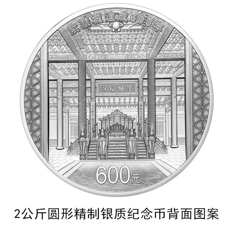 紫禁城建成600年金银纪念币#纪念币 • 发行