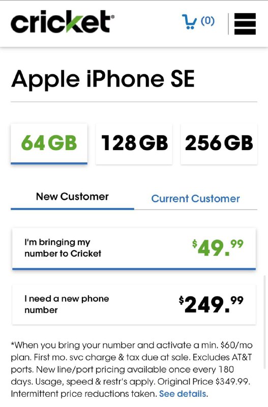 Cricket iPhone SE 2020 到手$50(有锁)#Cricket #iPhone🆕12/19更新