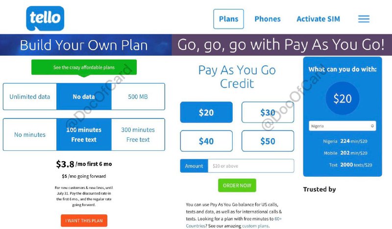 Tello漫游WiFi Calling (Prepaid)#Tello #eSIM更新