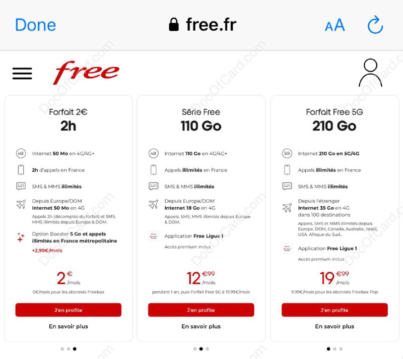 free.fr 法国Postpaid eSIM手机卡#freefr #eSIM #法国✔️8/18/23