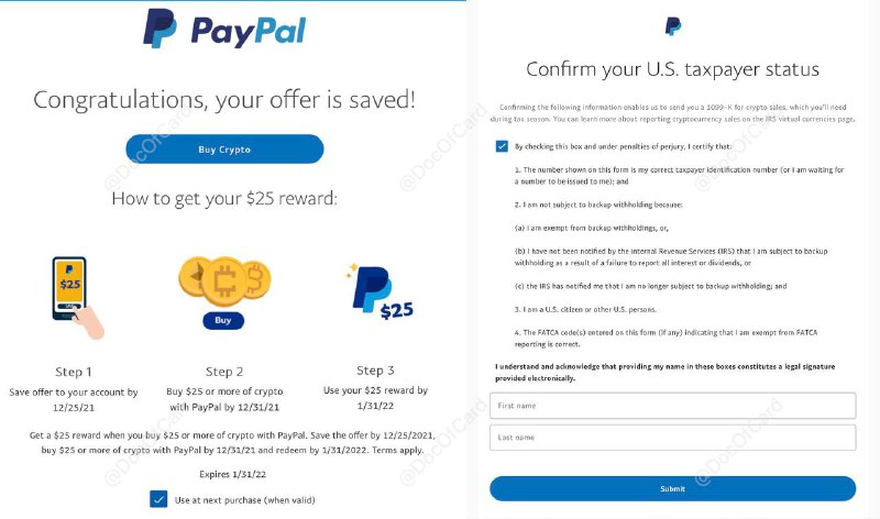 [Target]PayPal US买币满$25送$25#PayPal活动截止