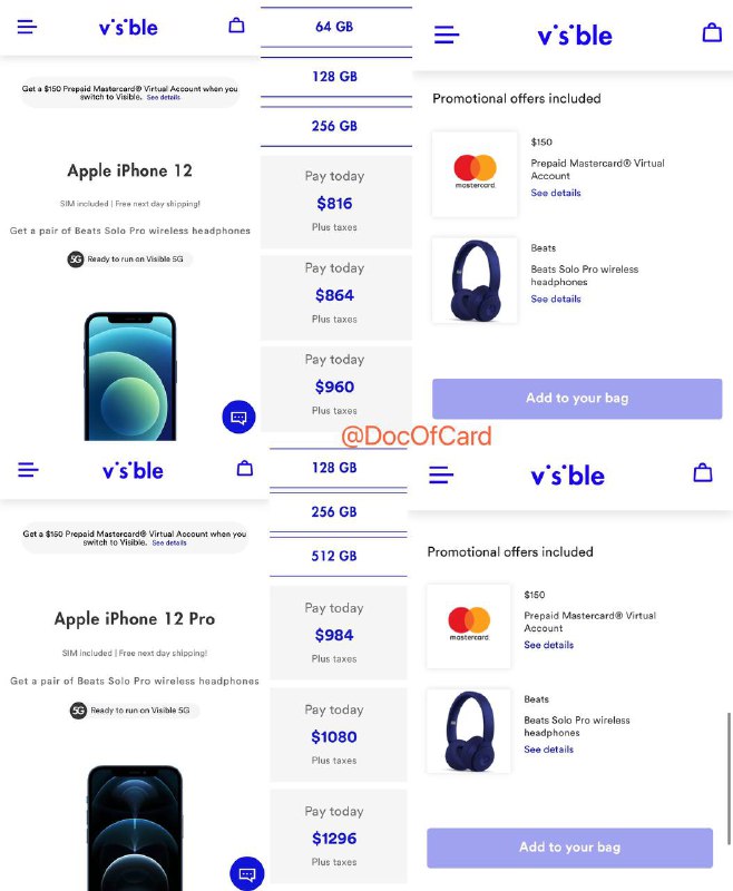 Visible买手机送返现卡送耳机#Visible #iPhone准备工作