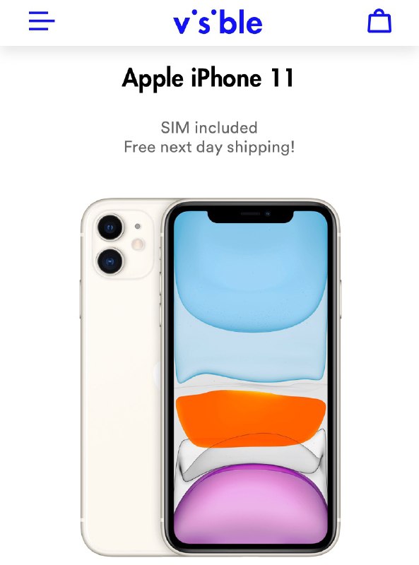 iPhone 11 Visible Wireless 64GB $600 plus $200 cashback via Mastercard after 2 months of payments#deal #Visible #iPhone👉🏿 Purchase a device over $400, pay for your first two months of service, and you'll get a $200 Prepaid Mastercard Virtual Account sent to you via email. 👉🏿 Get a referral and month 1 is $20，Get in a party and month 2 is $25.👉🏿 Total cost $600+$45 - $200 = $445 (plus tax on the $600). 👉🏿 