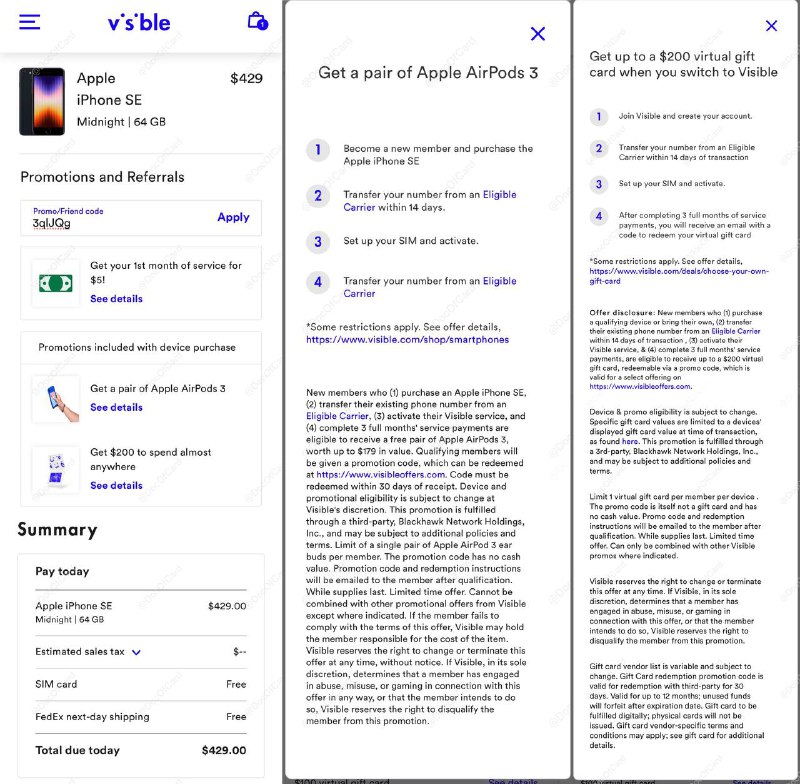 Visible iPhone 购买方法#Visible #iPhone #eSIM🆕8/17更新