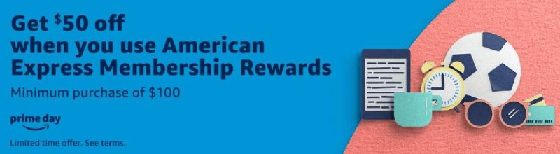 [YMMV] Amazon满$100减$50，需要用AmEx MR点数支付一部分#Amazon #AmEx截止日期