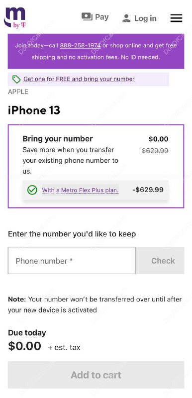 Metro by T-Mobile iPhone 13 $0#MetrobyT-Mobile #iPhone • MetroPCS 2013年5月被 T-Mobile 收购后改名 Metro by T-Mobile • 美版 iPhone 13 为 实体卡 + eSIM，且可同时启用两张 eSIM✔️ 