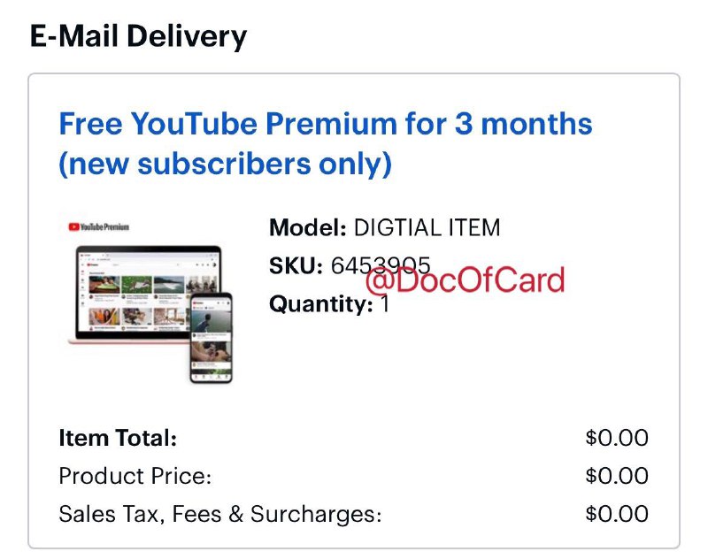 Bestbuy 免费3个月YouTube Premium#Bestbuy #YouTube✅ bestbuy.com/site/6453905.p [DP] • 仅YouTube Premium新订阅的个人用户 • 购买后30分钟内会邮件发送激活码 • 激活地址