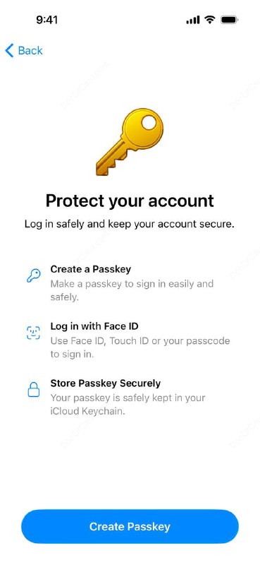 Telegram 开放支持 Passkey#Telegram #Passkey #通行密钥 • 设置不了的可以尝试一下 debug 模式（连续点击 10 次 tg 右下角自己的头像）清空 cache ✔️@DocOfCard_channel / DocOfCard.com