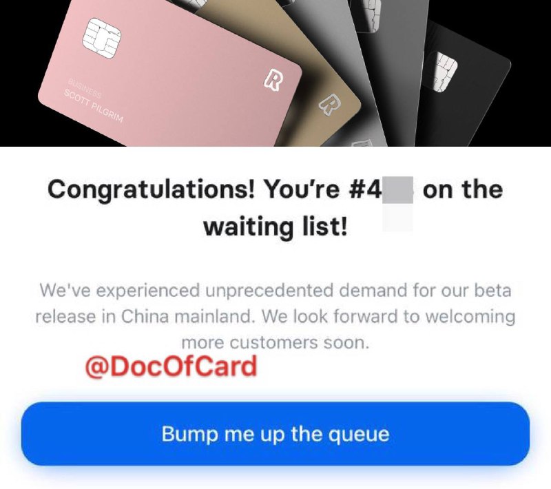 Revolut内地版偷跑开户（已关闭）#RevolutCN👉🏿 群友[DP]，”这两天revolut短暂的开放了一下中国区的注册认证，但是很快下线”✅ Revolut to reportedly begin expansion in China • Revolut目前还没有拿到内地运营牌照 • 偷跑注册的是阉割版，只有转入没有汇出功能，只能消费或者找客服退款 • 偷跑版有虚拟卡，没有实体卡[DP] • 注册需要内地手机号，实测可以用小号 • 已经有其他国家账户的无法使用相同名字+生日注册内地版 • Revolut招聘内地运营主管(上海/北京)👀相关