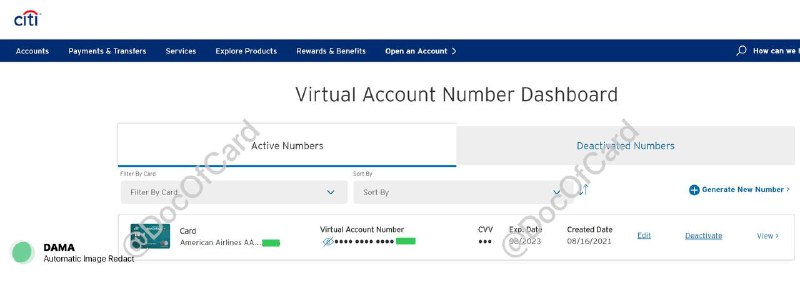 Citi (US)虚拟卡Virtual Account Numbers#Citi #虚拟卡👉🏿 Citi最近升级了虚拟卡功能，包括