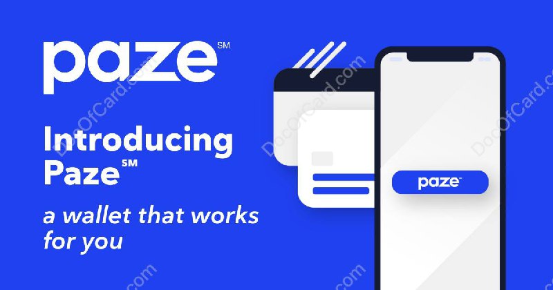 美国七大银行加入在线支付解决方案 Paze#Paze #消息Paze is an online checkout solution provided by Early Warning Services, LLC, who also operates Zelle.  • Paze 指南 • 支持商家列表 • FAQ • Paze 是一种数字钱包，最初由七大银行 Bank of America, Capital One, Chase, Elan, PNC, Truist, U.S. Bank 和 Wells Fargo 提供，将在今年分阶段向符合条件消费者推出 • Paze 无需注册，银行将自动添加符合条件的银行卡到 Paze • Paze 支付时无需输入卡号等信息，卡号永远不会与商家共享，Paze 通过短信和其他多因素身份验证工具发送一次性密码进行验证 • 可以访问 mywallet.paze.com 添加/删除卡或者设置默认付款卡，也可以通过各银行或银行 app/网站添加/删除 Paze 中的卡片 • 通过 Paze 网站退出 Paze 将删除所有卡，并将防止提供 Paze 的任何银行自动添加卡✔️@DocOfCard_channel / 银行账户卡合集