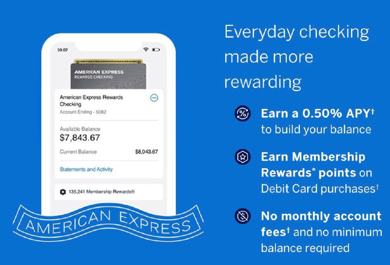 AmEx US推出个人Checking账户#AmEx成功(ITIN, DP)👉🏿 [CNBC]AmEx US本周二推出了个人支票账户并提供一张debit card✅ 