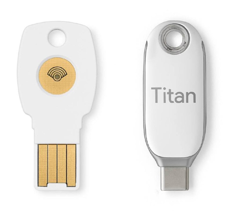 Google Titan Security Key (NFC新版)#Google #Titan #NFC #Yubikey👉🏿 谷歌近日推出了Titan Security Key新版，放弃蓝牙，使用NFC的方式验证，并提供USB-A、USB-C接口版本✅ Titan Security Key  ✅ Yubikey • Titan不支持 FIDO2，Yubikey支持 • 用硬件Key保护账号还是很有必要👉🏿 @DocOfCard_channelGoogle Titan Security Key (NFC新版)#Google #Titan #NFC #Yubikey👉🏿 谷歌近日推出了Titan Security Key新版，放弃蓝牙，使用NFC的方式验证，并提供USB-A、USB-C接口版本✅ Titan Security Key  ✅ Yubikey • Titan不支持 FIDO2，Yubikey支持 • 用硬件Key保护账号还是很有必要👉🏿 @DocOfCard_channel