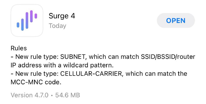 使用Surge逻辑规则来防止app自动联网或者被意外打开后造成的风控#Surge #风控👉🏿 Surge更新后提供了CELLULAR-CARRIER规则，配合原有的[Logical Rule]可以实现