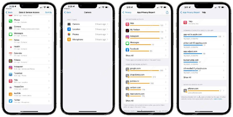 iOS 15.2 Developer Beta 更新，应用程序隐私报告查看功能终于来了#iOS #Privacy👉🏿 iOS原生应用程序隐私报告查看功能包含