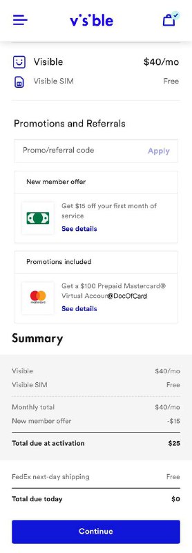 Visible BYOD 送$100#Visible🆕3/1更新