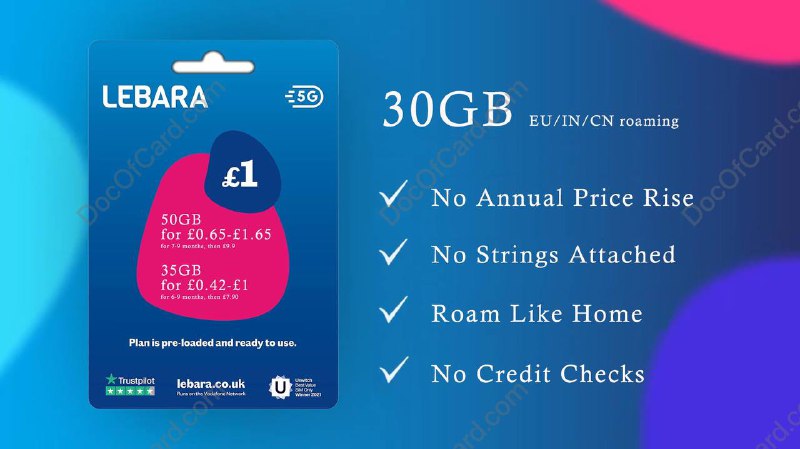 Lebara UK 英国卡#Lebara #英国🆕6/3更新