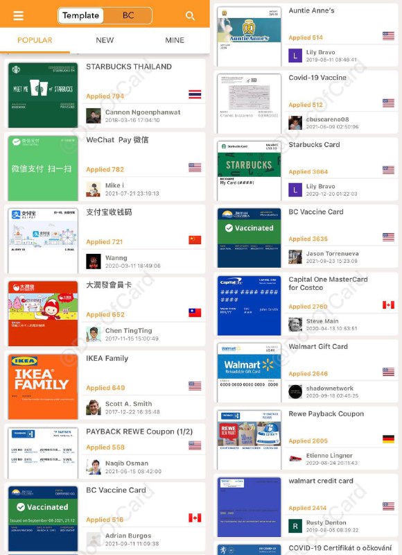 Pass2U Wallet - iOS会员卡生成#iOS #APP #ApplePay #AppleWallet👉🏿 有众多玩家制作上传的会员卡模版可使用，也可以自己制作模版✅ apps.apple.com/app/id1142473931 • 去广告内购价$1.99 • 同类APP还有 Pass4Wallet 等👉🏿 @DocOfCard_channel